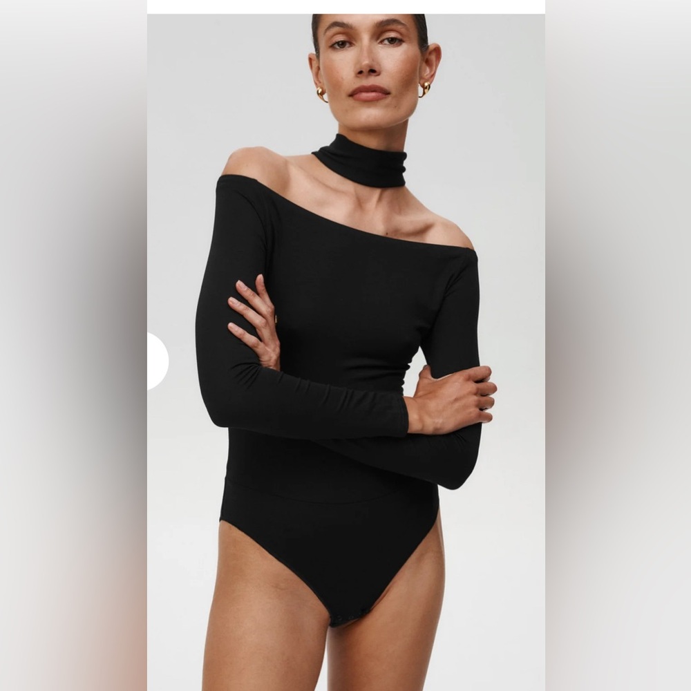 NWT Undress Code Drunk in Love Bodysuit Black